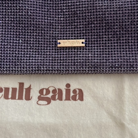 Cult Gaia Hera Nano Rhinestone Shoulder Bag in Amethyst Purple NEW With Tags - Picture 6 of 9